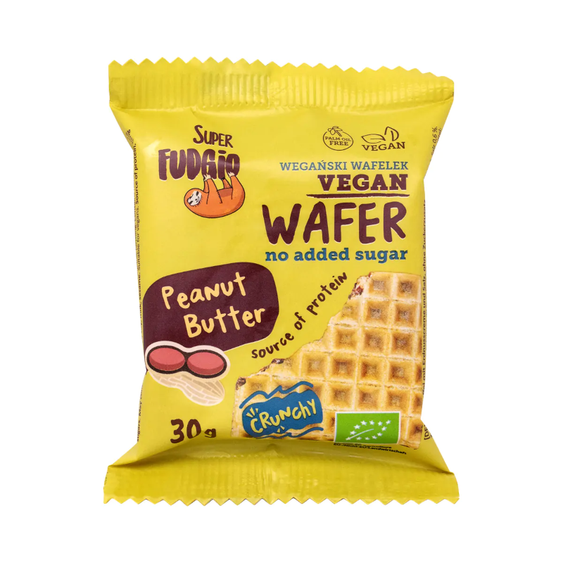 Ekologiczny Wafelek - Peanut Butter (bez dodatku cukru) 30g